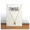 Twigg Gold Shell Necklace JEWELLERY