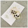 Twigg Gold Framed Cow Earrings