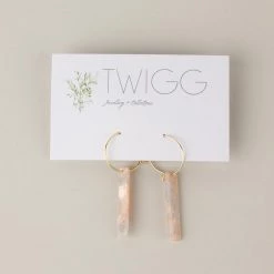 Twigg Blossom Hoop Rod Earrings JEWELLERY
