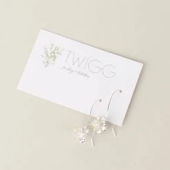 Twigg Silver Borrage Drop Earrings JEWELLERY