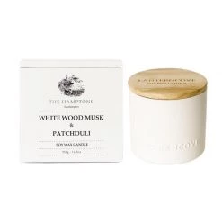 Lantern Cove Andles Hamptons Candle – White Wood, Musk & Patchouli