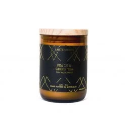 Lantern Cove Amberesque Candle – Peach & Green Tea Andles