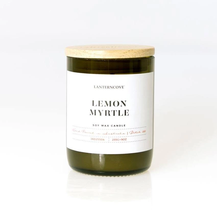 Lantern Cove Jade Candle β Lemon Myrtle