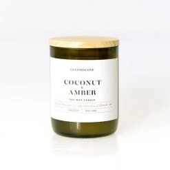 Lantern Cove Andles Jade Candle – Coconut & Amber