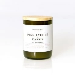 Lantern Cove Jade Candle – Pink Lychee & Cassis Andles