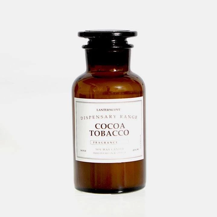 Lantern Cove Andles Dispensary Candle – Cocoa Tobacco