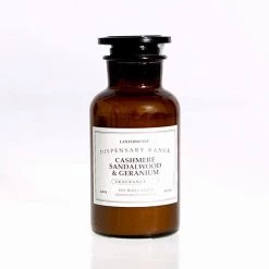 Lantern Cove Dispensary Candle โ Cashmere, Sandalwood & Geranium Andles