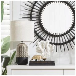 Amalfi Black River Table Lamp (55cm)