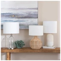 Amalfi White River Table Lamp (55cm)