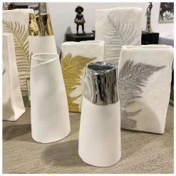 Le Forge Silver Dipped Vase Metallics