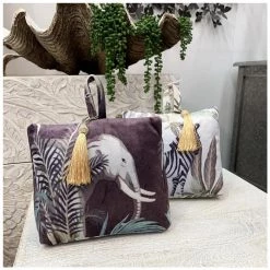 Le Forge Velvet Tassel Door Stop - Elephant