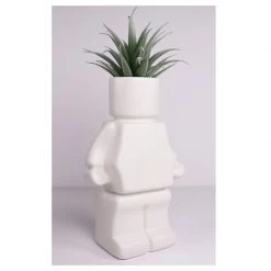 Urban Products Block Man Planter - White Restocked