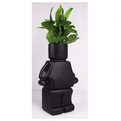 Urban Products Block Man Planter - Black Restocked