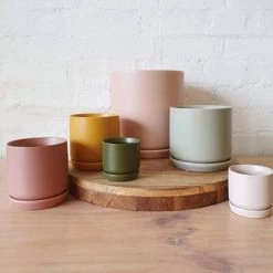 Potted VASES & PLANTERS Oslo Planter Small - Parchment