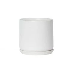Potted Monochrome Oslo Planter - White