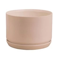 Potted Oslo Planter Wide - Peach VASES & PLANTERS