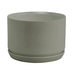 Potted Oslo Planter Wide - Sage