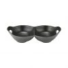 Ladelle ENGAGEMENT & WEDDING Host 2-Part Handled Bowl - Charcoal