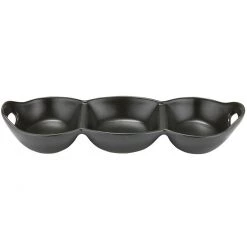 Ladelle Bowls, Plates & Serveware Host 3-Part Handled Bowl - Charcoal