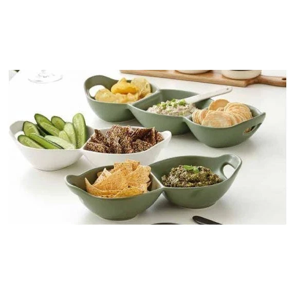 Ladelle Bowls, Plates & Serveware Host 2-Part Handled Bowl - Sage