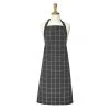 Ladelle Reusable & Eco Friendly Eco Check Charcoal Apron