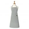 Ladelle Eco Check Grey Apron Reusable & Eco Friendly