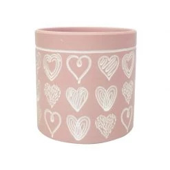 Urban Products Valentines Day Love Sketch Planter - Pink (13.5cm)