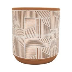 Urban Products VASES & PLANTERS Corby Line Planter - Terracotta (16cm)
