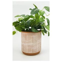Urban Products VASES & PLANTERS Corby Line Planter - Terracotta (16cm)