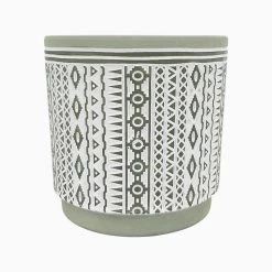 Urban Products VASES & PLANTERS Corby Aztec Planter - Green (15cm)