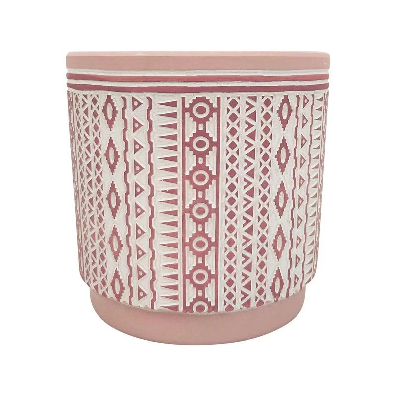 Urban Products Corby Aztec Planter - Pink (15cm) VASES & PLANTERS