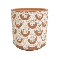 Urban Products Gatsby Lace Planter - Terracotta (13cm)