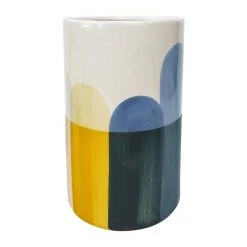 Urban Products Skyla Stroke Vase - Blue (19.5cm)