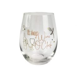 Urban Products Stemless Wine Glass - It's Always Wine O'Clock