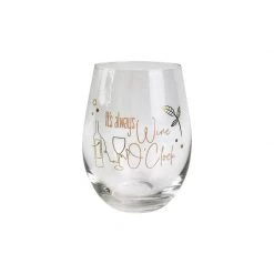 Urban Products Stemless Wine Glass - It's Always Wine O'Clock
