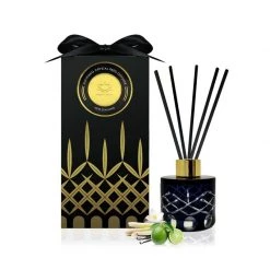Surmanti Luxury Crystal Reed Diffuser - Persian Lime & Lemongrass Odour Eliminator (100ml) Kiwiana