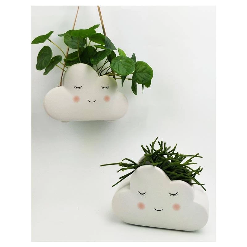 Urban Products Hanging Cloud Planter - Pink