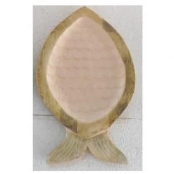 Stoneleigh & Roberson Coastal Fish Wood & Enamel Platter