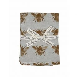 Raine & Humble Honey Bee Napkin Set - Mustard (4pc) Country Style