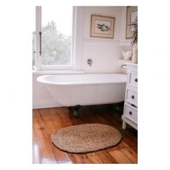 Garcia Jute Braided Oval Doormat - Green