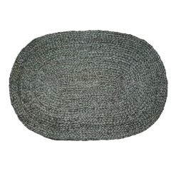 Garcia Jute Braided Oval Doormat - Green
