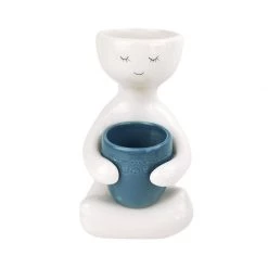 Urban Products Person Holding Pot Planter - Blue (20cm) Restocked