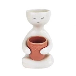 Urban Products Person Holding Pot Planter - Rose (20cm) Restocked