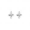 Lindi Kingi Tiny Cross Studs - Platinum JEWELLERY