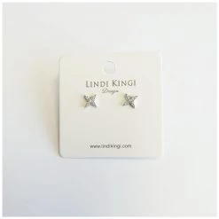 Lindi Kingi Tiny Star Studs - Silver