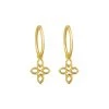 Lindi Kingi Baroque Cross Sleeper Earrings - Gold