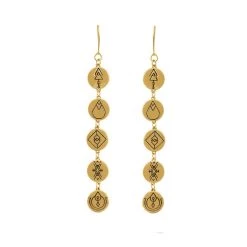 Lindi Kingi Valentines Day Earth Energies Earrings - Gold