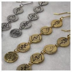 Lindi Kingi Valentines Day Earth Energies Earrings - Gold