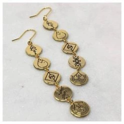 Lindi Kingi Valentines Day Earth Energies Earrings - Gold