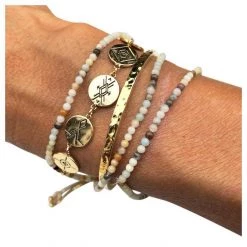 Lindi Kingi Valentines Day Earth Energies Bracelet - Platinum